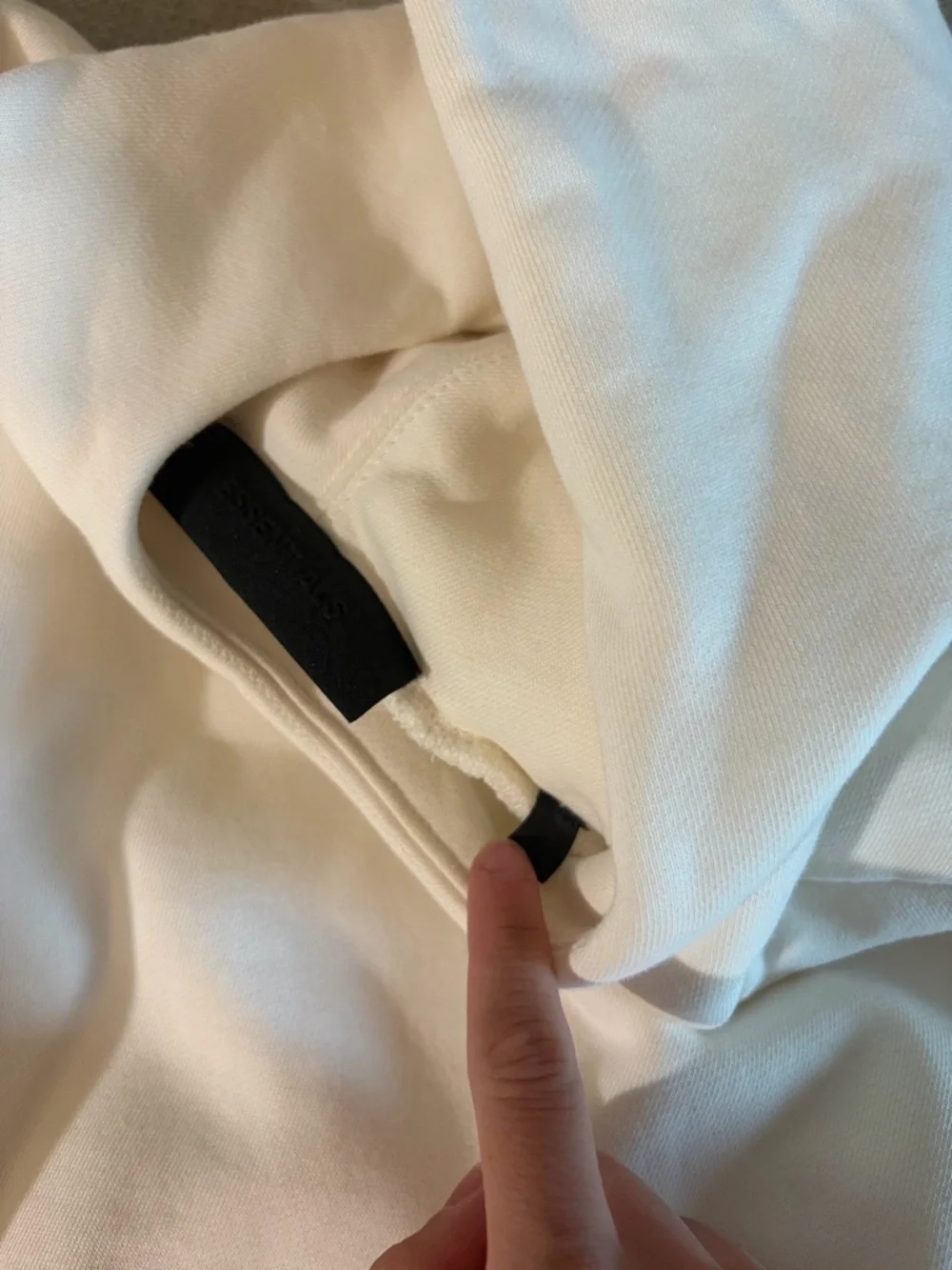 Essentials Fear of God Cloud Dancer White Hoodie - Picture 8 of 14